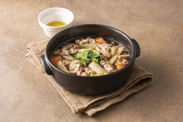 山形豚とごぼうの旨出汁鍋(税込1,254円)