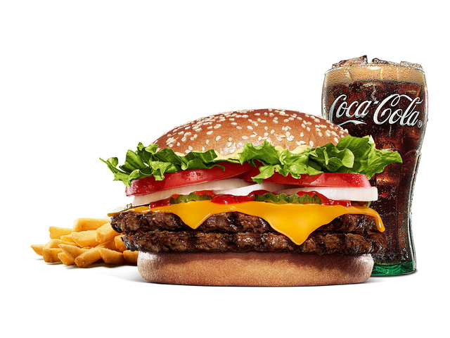 ダブルワッパー チーズ セット 1,140円