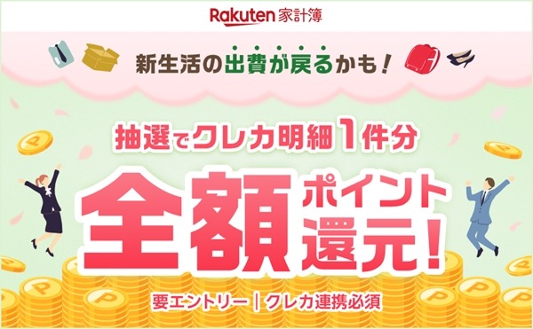 【楽天家計簿】新生活におけるお金の意識調査&春の家計応援企画