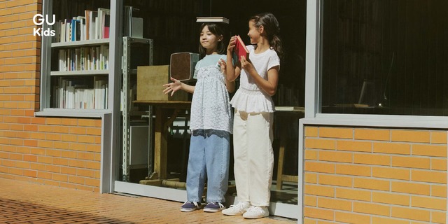 【GU】4月9日までのSALE情報|ソフトシアークルーネックT790円&キッズデニム1,290円など期間限定で特別価格に