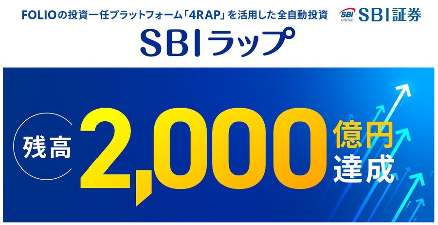 SBI証券「SBIラップ」2000億円突破!AI投資・匠の運用など全7コースを整理