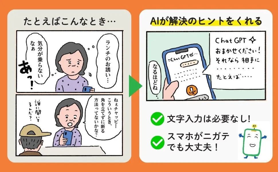 スマホ画面の解説例