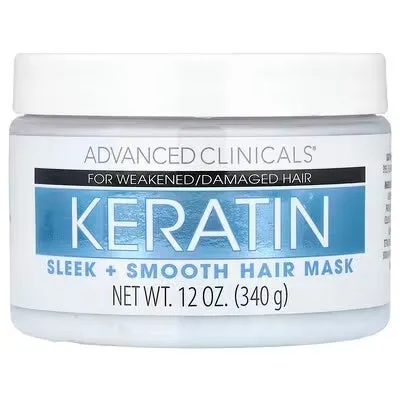 Advanced Clinicals ケラチン スリーク&スムース ヘアマスク