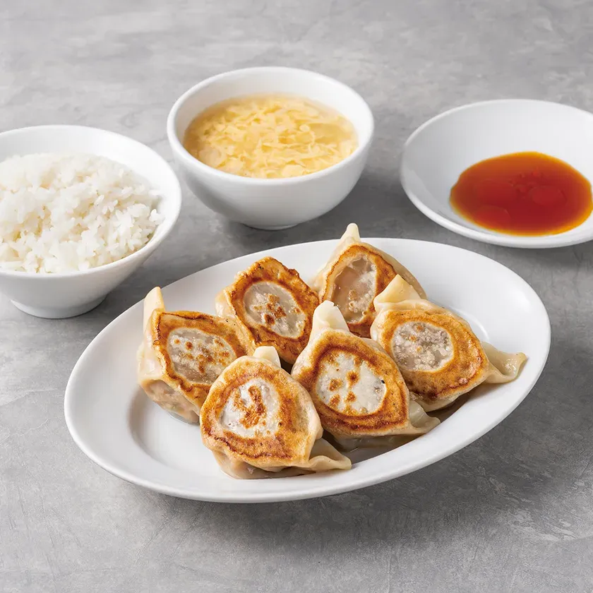 ちょもらんま酒場_「大餃子定食 6個」