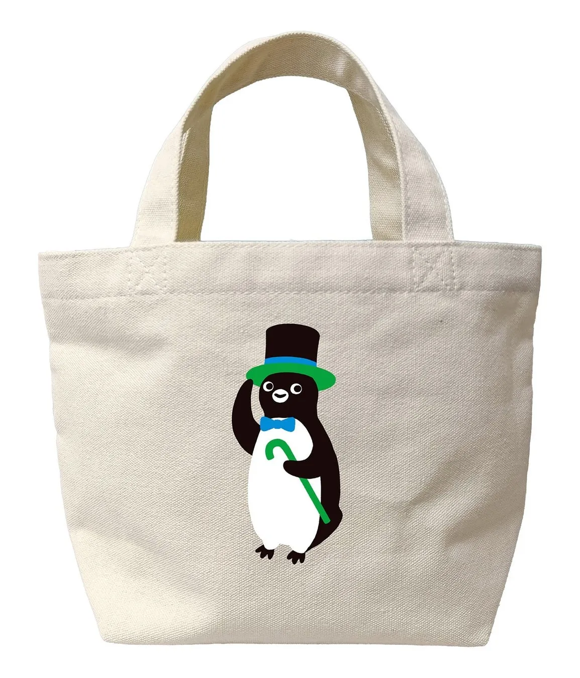 ペンギンのイラストが描かれたトートバッグ