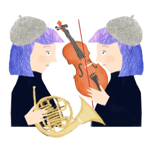 双子座のイラスト