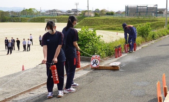 令和7年(2025年)実施の避難訓練の様子