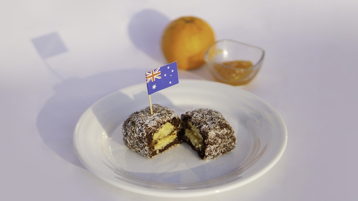 ▲新フレーバー「ラミントン(みかん)」