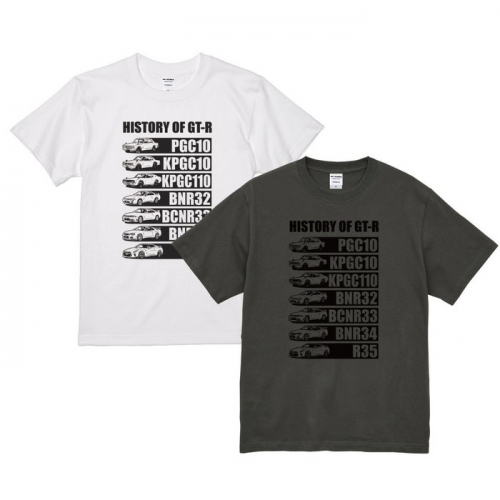 2601NS41-02 NISSAN HISTORY OF GT-R Tシャツ