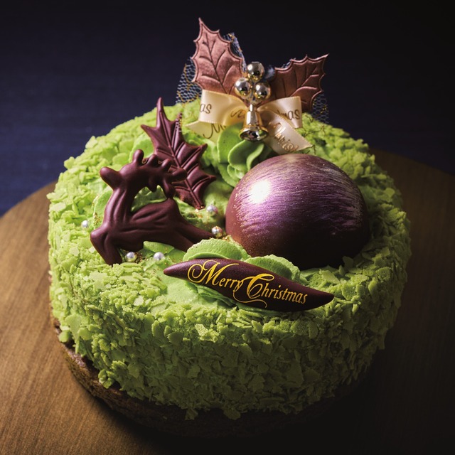 Xmas ノエル・マッチャ ~宇治抹茶と香ばしサブレの重なり~ 15cm (税込3,996円)